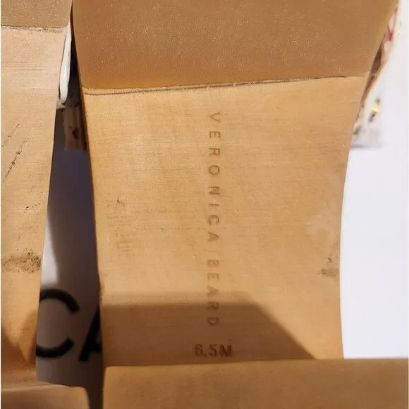 Veronica Beard Hannalee Woven Vamp w/Gold Studs Mules Sz.6.5 Ret.$330 in Dustbag - Picture 13 of 16